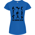 Camera Sutra Funny Photographer Photography Womens Petite Cut T-Shirt Royal Blue