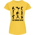 Camera Sutra Funny Photographer Photography Womens Petite Cut T-Shirt Yellow