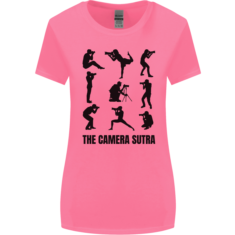 Camera Sutra Funny Photographer Photography Womens Wider Cut T-Shirt Azalea