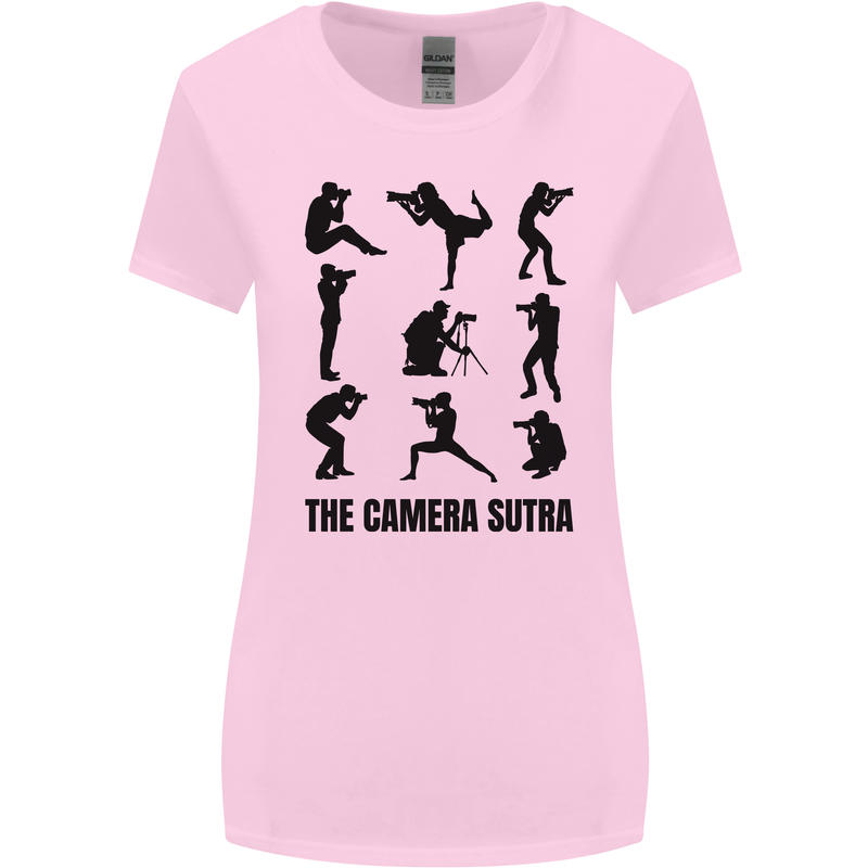 Camera Sutra Funny Photographer Photography Womens Wider Cut T-Shirt Light Pink