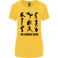 Camera Sutra Funny Photographer Photography Womens Wider Cut T-Shirt Yellow