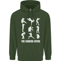 Camera Sutra Funny Photography Photographer Childrens Kids Hoodie Forest Green