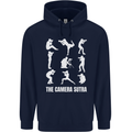 Camera Sutra Funny Photography Photographer Childrens Kids Hoodie Navy Blue