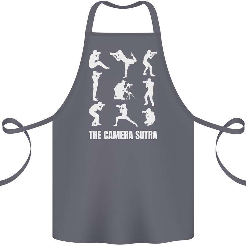 Camera Sutra Funny Photography Photographer Cotton Apron 100% Organic Steel