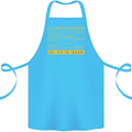Camera Sutra Funny Photography Photographer Cotton Apron 100% Organic Turquoise