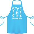 Camera Sutra Funny Photography Photographer Cotton Apron 100% Organic Turquoise