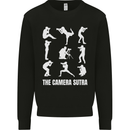 Camera Sutra Funny Photography Photographer Kids Sweatshirt Jumper Black