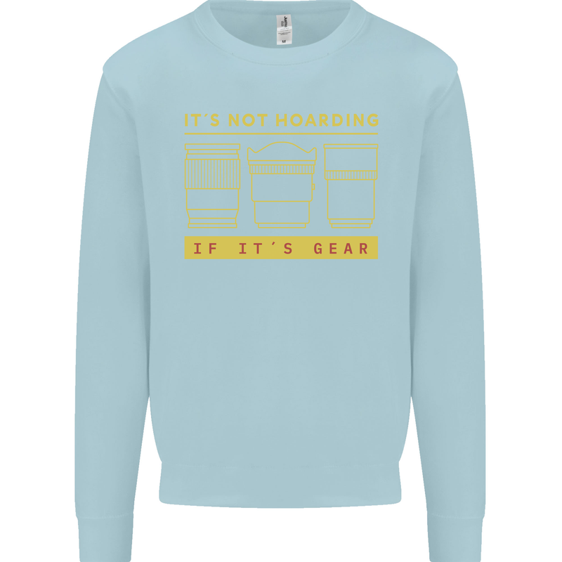 Camera Sutra Funny Photography Photographer Kids Sweatshirt Jumper Light Blue