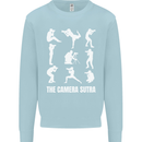 Camera Sutra Funny Photography Photographer Kids Sweatshirt Jumper Light Blue