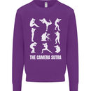 Camera Sutra Funny Photography Photographer Kids Sweatshirt Jumper Purple