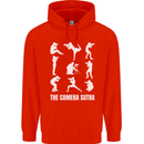 Camera Sutra Funny Photography Photographer Mens 80% Cotton Hoodie Bright Red