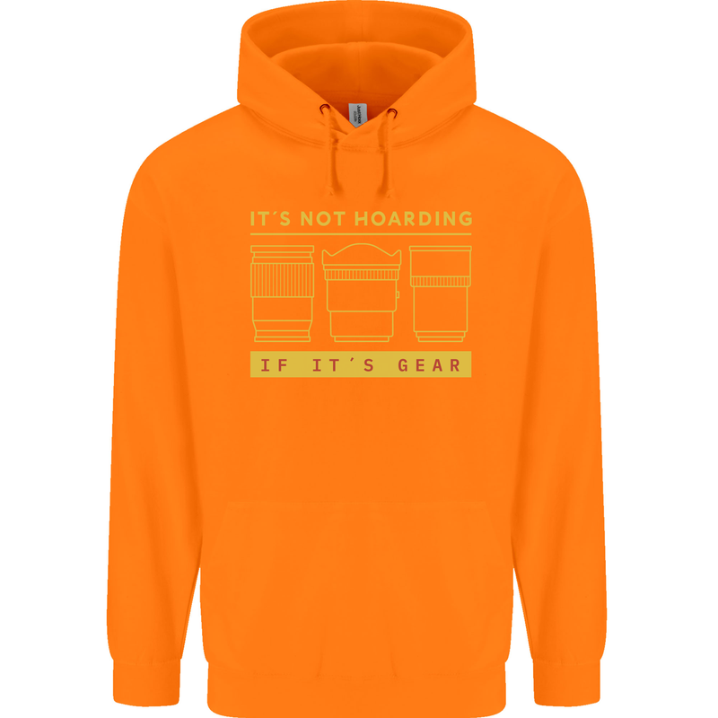 Camera Sutra Funny Photography Photographer Mens 80% Cotton Hoodie Orange
