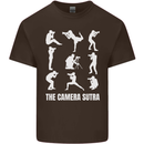 Camera Sutra Funny Photography Photographer Mens Cotton T-Shirt Tee Top Dark Chocolate