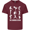 Camera Sutra Funny Photography Photographer Mens Cotton T-Shirt Tee Top Maroon