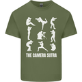 Camera Sutra Funny Photography Photographer Mens Cotton T-Shirt Tee Top Military Green
