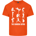 Camera Sutra Funny Photography Photographer Mens Cotton T-Shirt Tee Top Orange