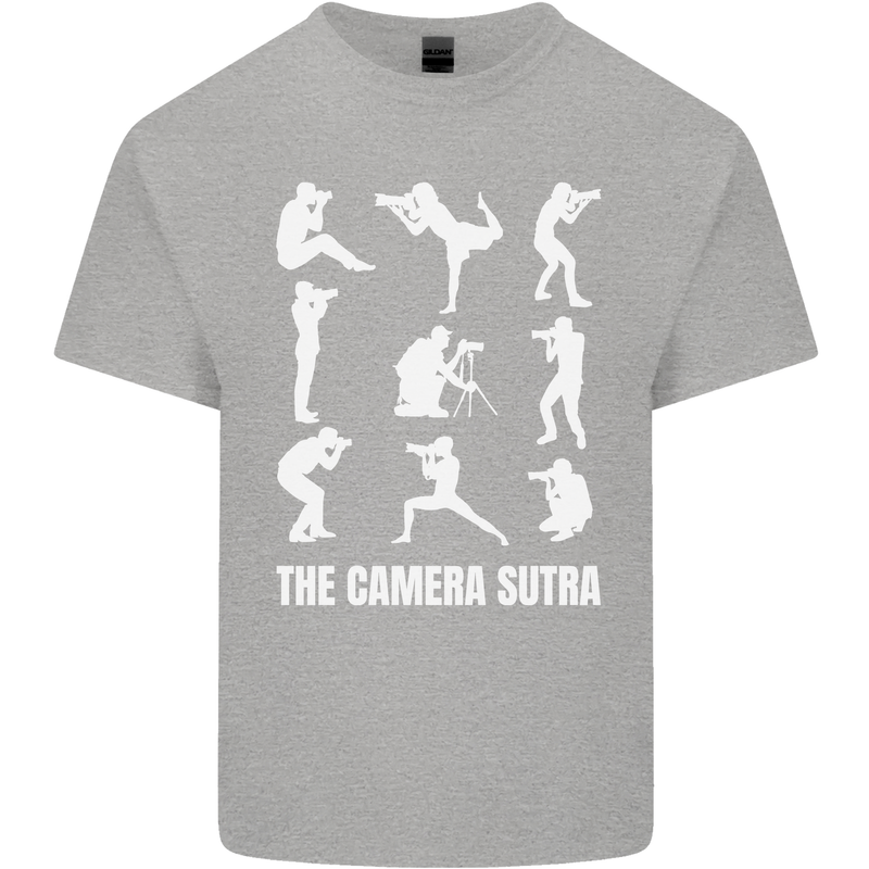 Camera Sutra Funny Photography Photographer Mens Cotton T-Shirt Tee Top Sports Grey