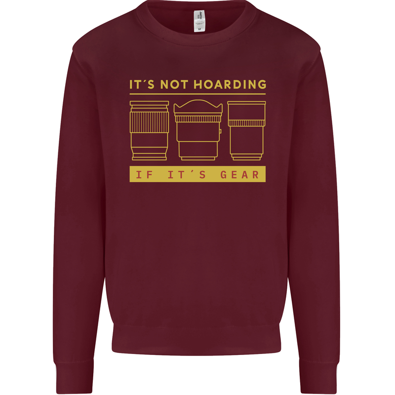 Camera Sutra Funny Photography Photographer Mens Sweatshirt Jumper Maroon