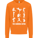 Camera Sutra Funny Photography Photographer Mens Sweatshirt Jumper Orange