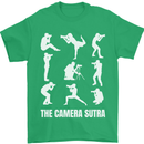 Camera Sutra Funny Photography Photographer Mens T-Shirt 100% Cotton Irish Green