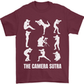Camera Sutra Funny Photography Photographer Mens T-Shirt 100% Cotton Maroon