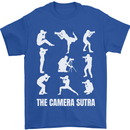 Camera Sutra Funny Photography Photographer Mens T-Shirt 100% Cotton Royal Blue