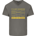 Camera Sutra Funny Photography Photographer Mens V-Neck Cotton T-Shirt Charcoal