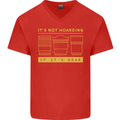 Camera Sutra Funny Photography Photographer Mens V-Neck Cotton T-Shirt Red