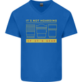 Camera Sutra Funny Photography Photographer Mens V-Neck Cotton T-Shirt Royal Blue