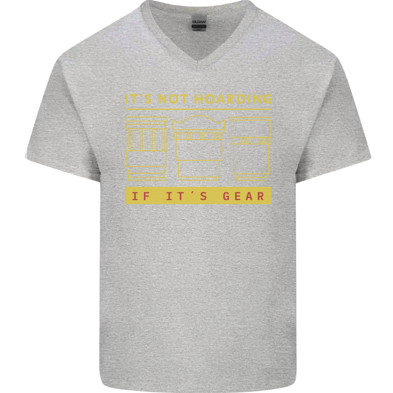 Camera Sutra Funny Photography Photographer Mens V-Neck Cotton T-Shirt Sports Grey