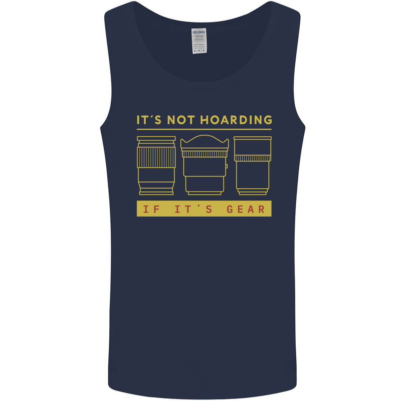 Camera Sutra Funny Photography Photographer Mens Vest Tank Top Navy Blue