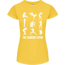Camera Sutra Funny Photography Photographer Womens Petite Cut T-Shirt Yellow