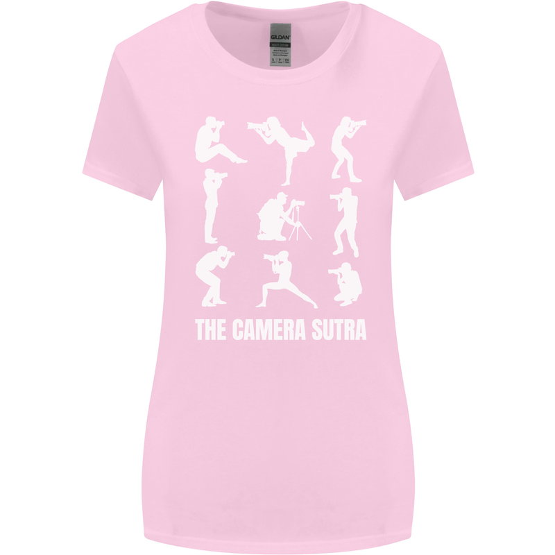 Camera Sutra Funny Photography Photographer Womens Wider Cut T-Shirt Light Pink