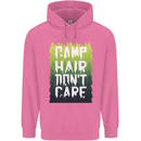 Camp Hair Dont Care Funny Camping Caravan Childrens Kids Hoodie Azalea