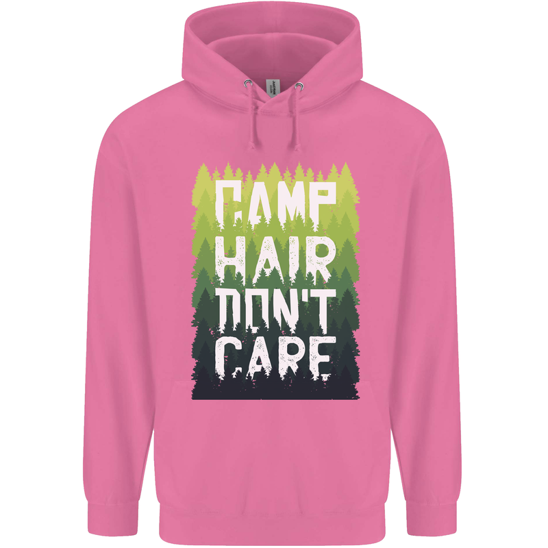 Camp Hair Dont Care Funny Camping Caravan Childrens Kids Hoodie Azalea