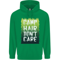 Camp Hair Dont Care Funny Camping Caravan Childrens Kids Hoodie Irish Green