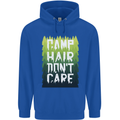 Camp Hair Dont Care Funny Camping Caravan Childrens Kids Hoodie Royal Blue