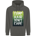 Camp Hair Dont Care Funny Camping Caravan Childrens Kids Hoodie Storm Grey