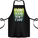 Camp Hair Dont Care Funny Camping Caravan Cotton Apron 100% Organic Black