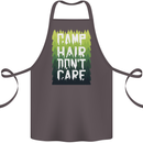 Camp Hair Dont Care Funny Camping Caravan Cotton Apron 100% Organic Dark Grey
