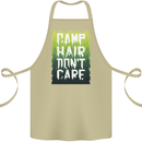 Camp Hair Dont Care Funny Camping Caravan Cotton Apron 100% Organic Khaki