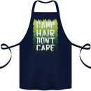 Camp Hair Dont Care Funny Camping Caravan Cotton Apron 100% Organic Navy Blue