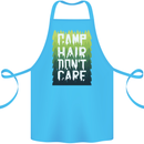 Camp Hair Dont Care Funny Camping Caravan Cotton Apron 100% Organic Turquoise