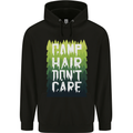 Camp Hair Dont Care Funny Camping Caravan Mens 80% Cotton Hoodie Black