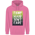 Camp Hair Dont Care Funny Caravan Camping Mens 80% Cotton Hoodie Azelea