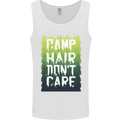 Camp Hair Dont Care Funny Caravan Camping Mens Vest Tank Top White