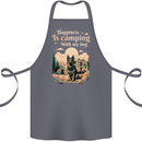 Camping With My Dog German Shepherd Alsatian Cotton Apron 100% Organic Steel
