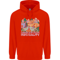 Camping is My Escape From Reality Caravan Childrens Kids Hoodie Bright Red
