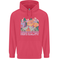 Camping is My Escape From Reality Caravan Childrens Kids Hoodie Heliconia