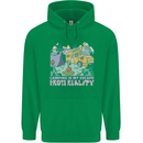 Camping is My Escape From Reality Caravan Childrens Kids Hoodie Irish Green